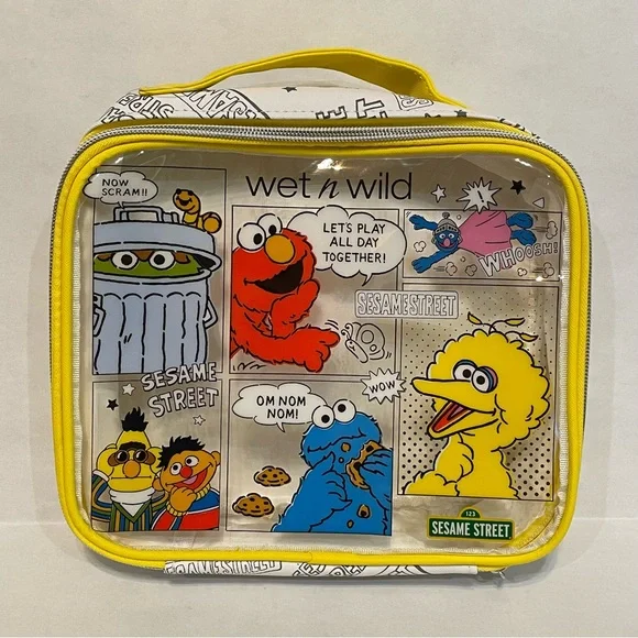 NEW Sesame Street Wet-N-Wild Makeup Lot x5 Pieces Bag Bronzer Mirror NWT